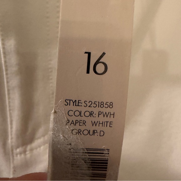 NWT NIC + ZOE all day wide leg jeans in paper white size 16 reg $148 - Picture 8 of 9